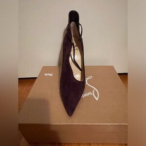 NWT Christian Louboutin Suede Heels (with box)